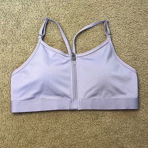 Nike Dri-Fit Zip-up Lavender Sports Bra